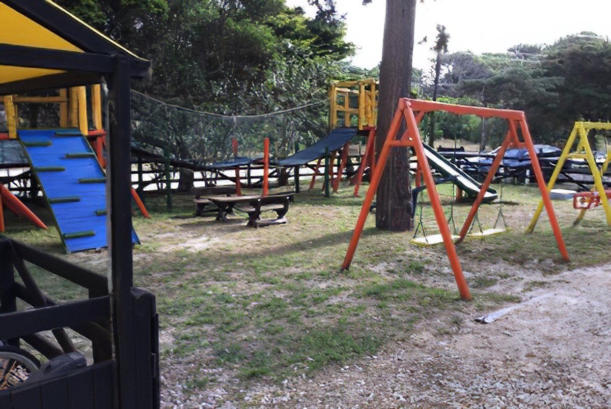 Patio del apart hotel Punta Verde